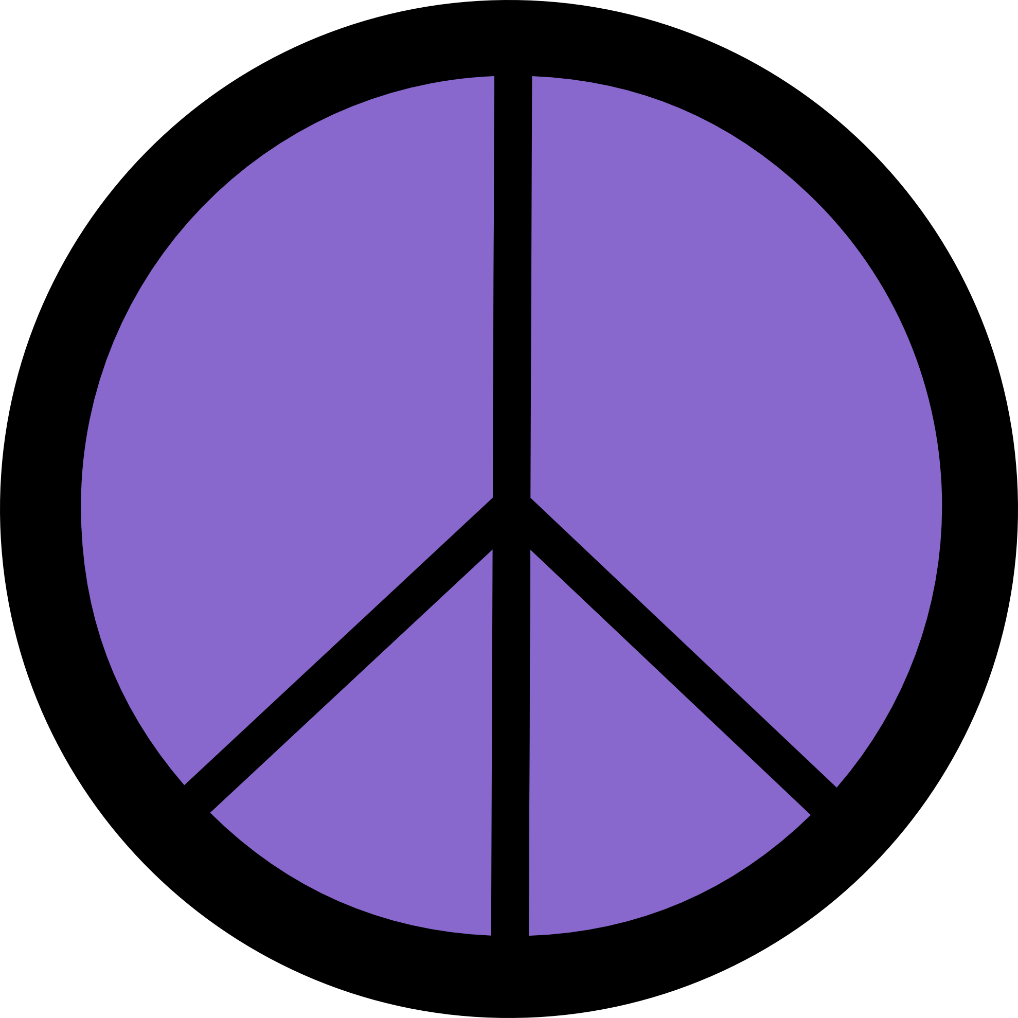 1979x1979 Peace Sign Clipart Purple