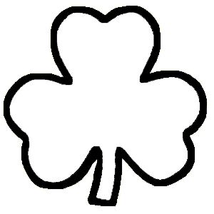 300x300 Shamrock Clipart Outline Collection