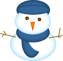 214x207 Blue Clipart Snowman