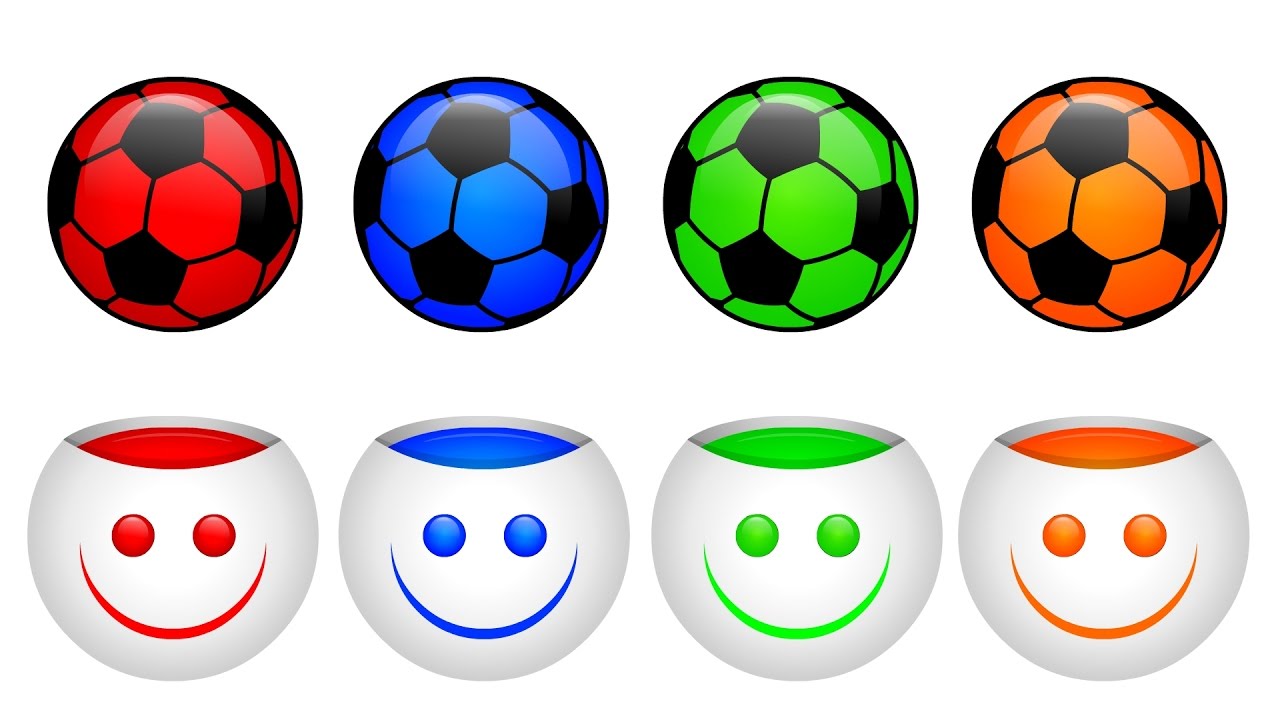 1280x720 Colors For Kids Learn With Color Soccer Balls Colors For Kids