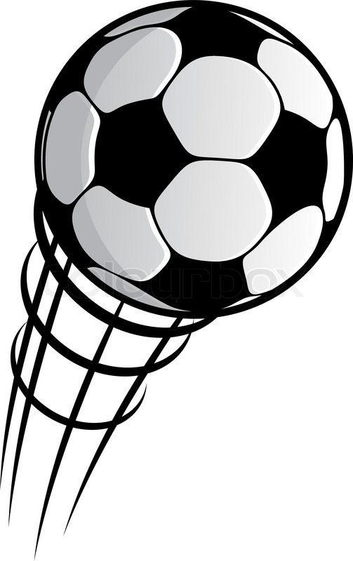 503x800 Speeding Footballs Or Soccer Balls Set In Black And White