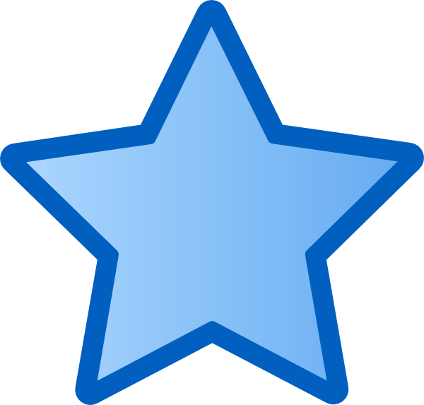 600x573 Blue Star Clipart