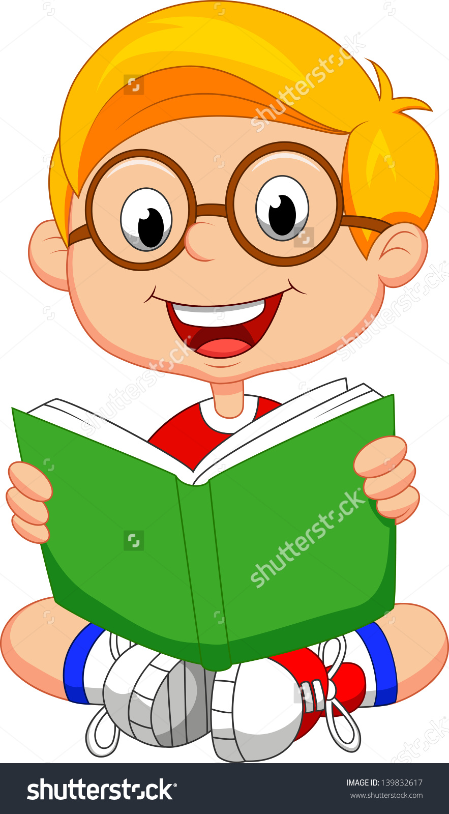 883x1600 Comic Clipart Boy Reading A Book