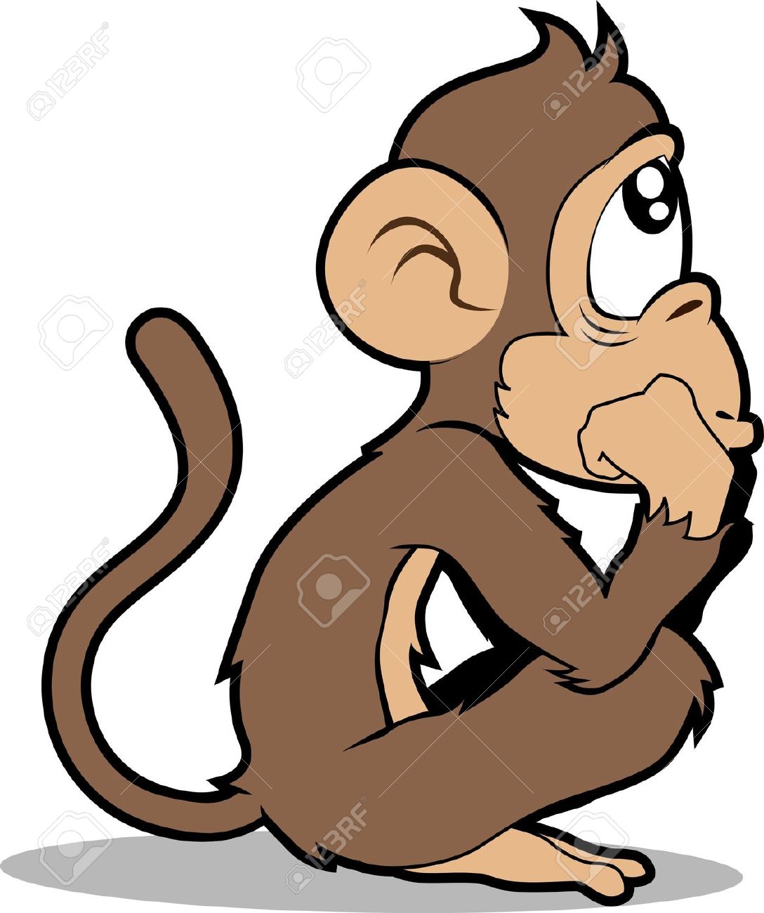 1088x1300 Monkey Cartoon