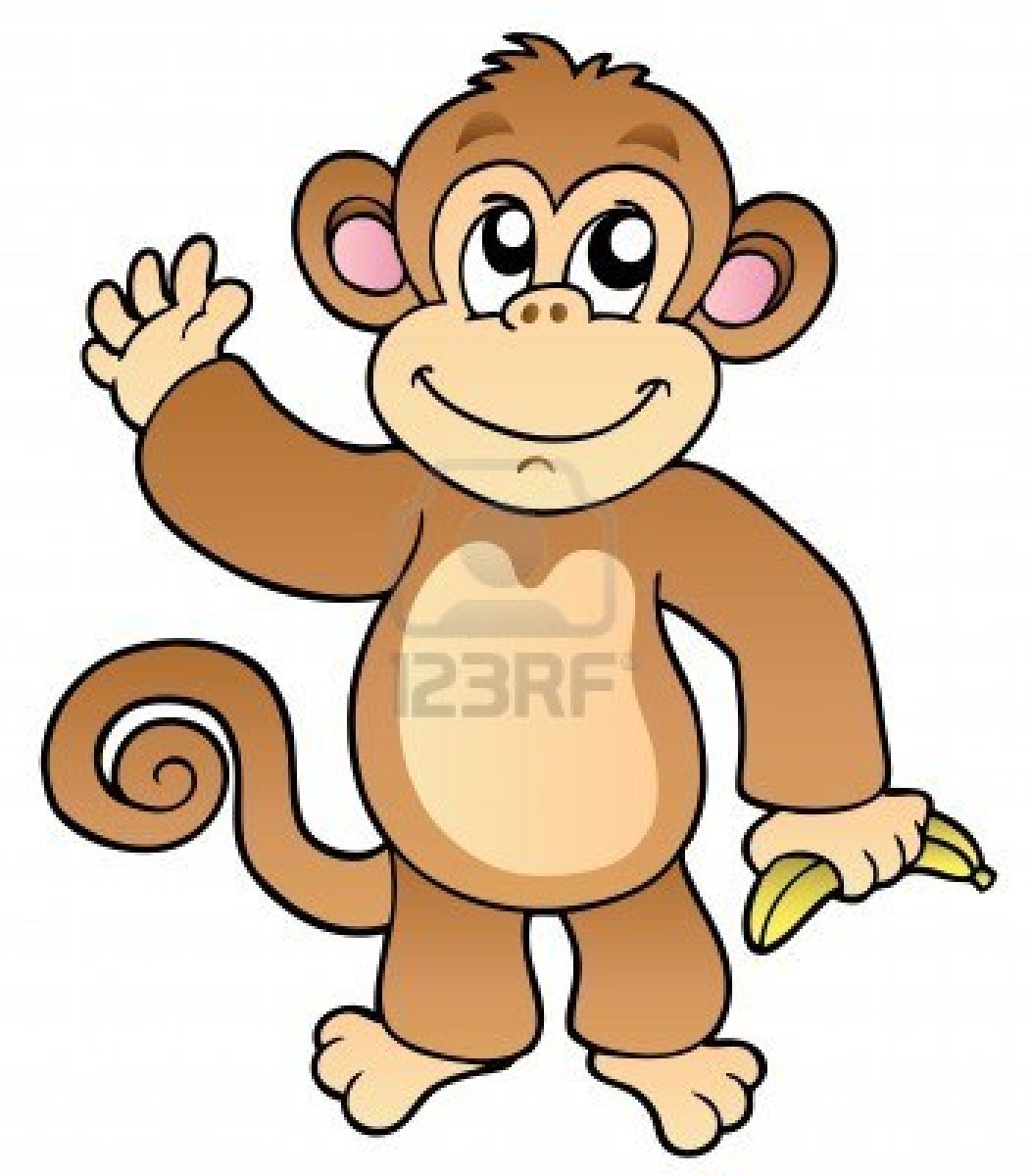 1053x1200 Cartoon Monkey Clipart