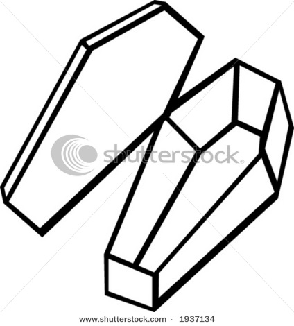 424x470 Drawing Of A Coffin