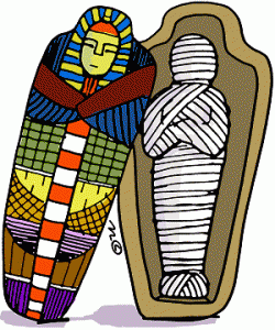 250x300 Egyptian Coffin Clipart