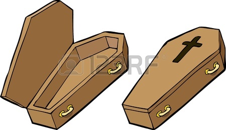 450x259 Two Coffins On A White Background Vector Illustration Royalty Free