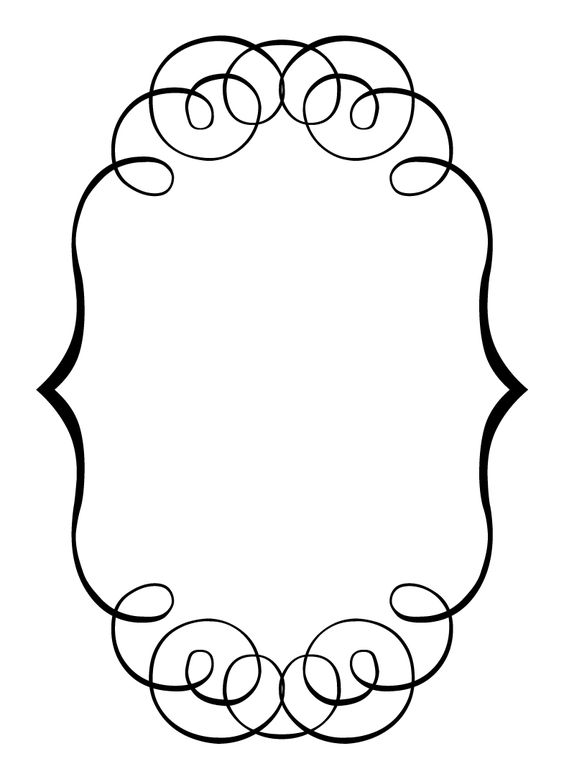 564x779 Vintage Frame Clipart