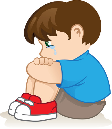 386x445 Little Boy Clipart Sad