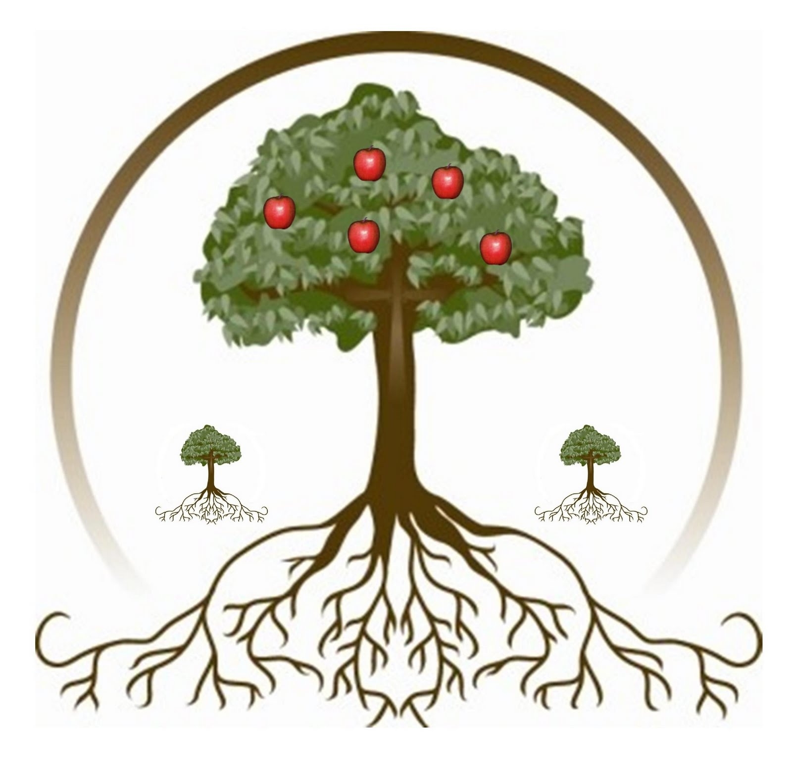 1600x1564 Apple Tree With Roots Clipart Letters Example