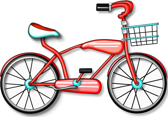 566x395 Bicycle Clipart Basket