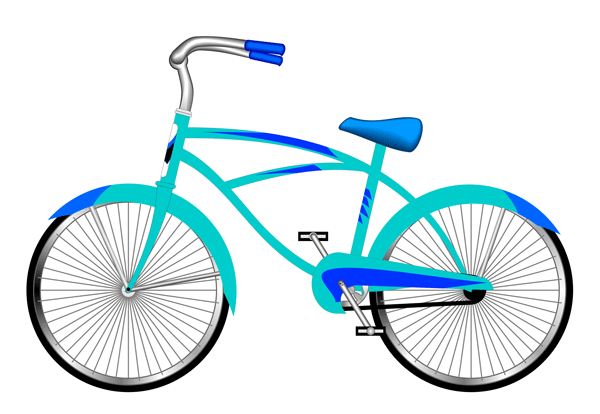 600x414 Bicycle Clipart Basket Clip Art