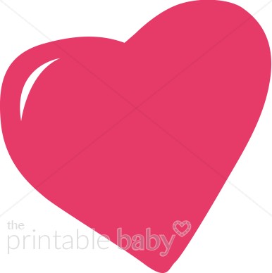 386x388 Big Pink Heart Clipart Heart Baby Clipart