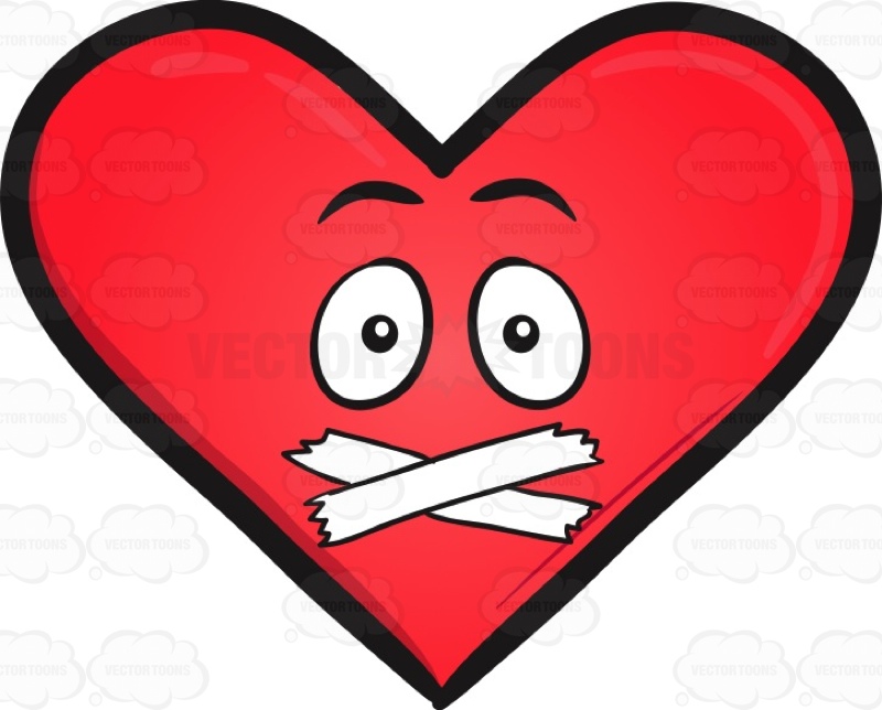 800x644 Censored Big Heart Emoji Cartoon Clipart