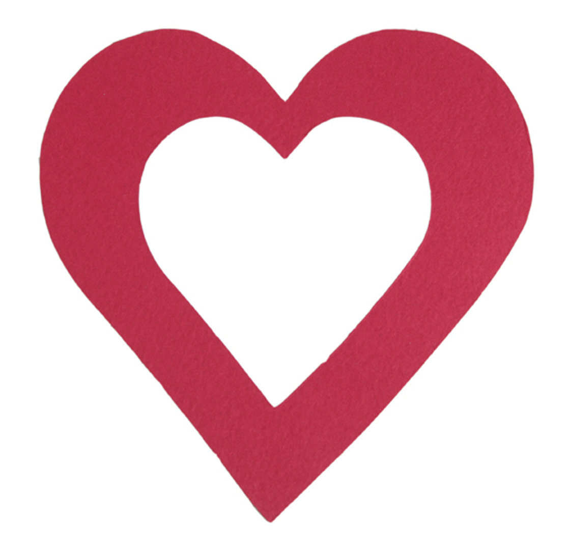 1116x1080 Decorative Object Big Heart In Cardboard. For An Eco Tree!