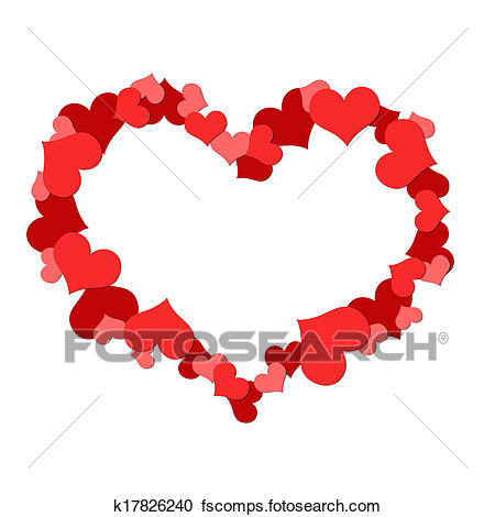 450x470 Stock Illustrations Of Big Heart Made Up Of Little Hearts