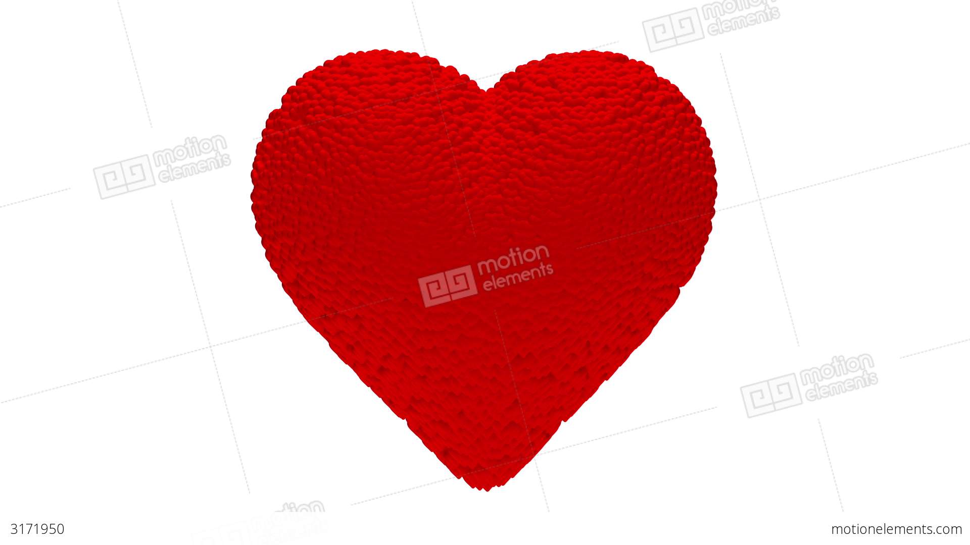 1920x1080 Big Heart Made Of Little Hearts Stock Animation 3171950