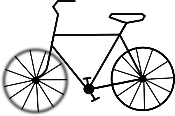 600x398 Simple Bike Clip Art