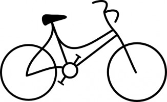 326x200 Clipart Of A Bike