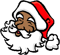 201x183 Black Santa Clipart