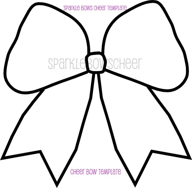 640x628 Cheer Bow Clipart Black And White