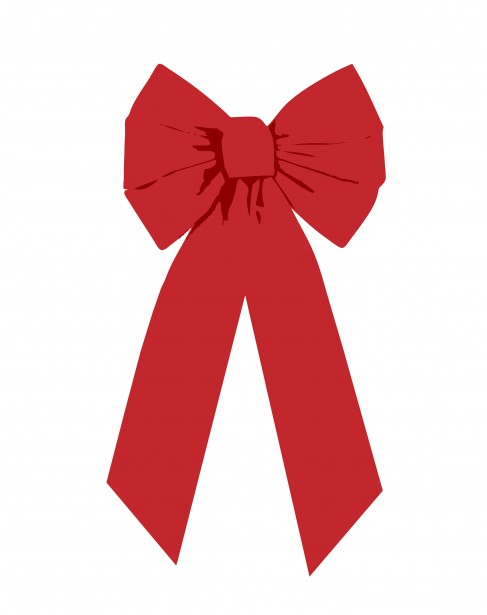 487x615 Red Bow Clipart Free Stock Photo