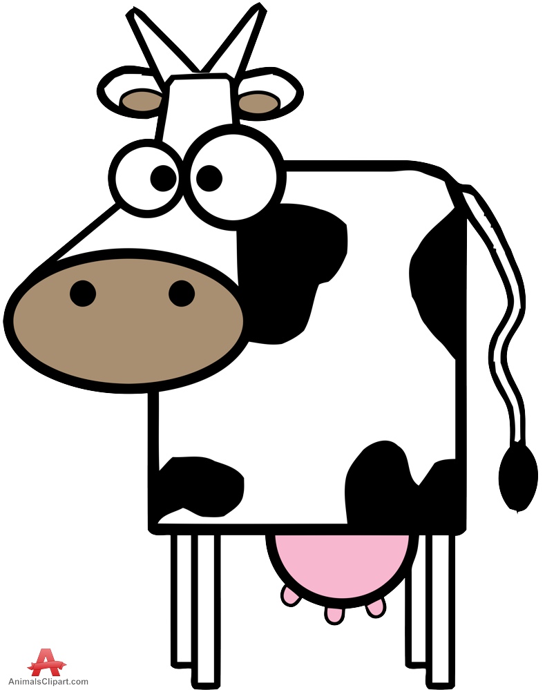 789x999 Cartoon Cow With Teats Clipart Free Clipart Design Download