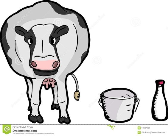 564x457 Cute Cartoon Cow Stock Photography