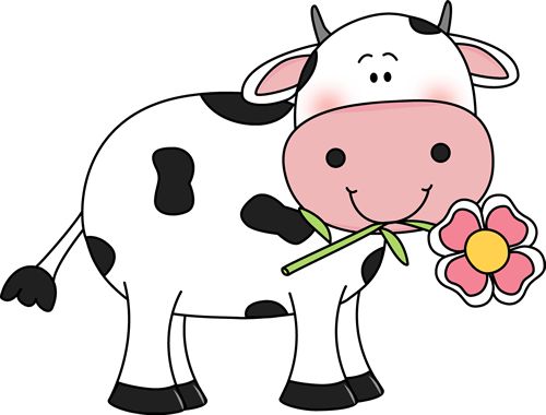 500x380 Open Clipart Cartoon Cow