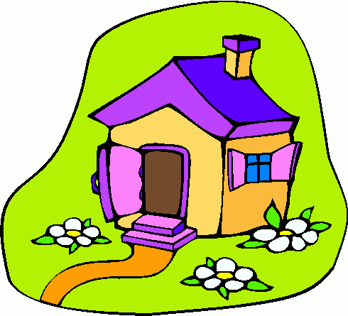 490x445 Cartoon House Clipart