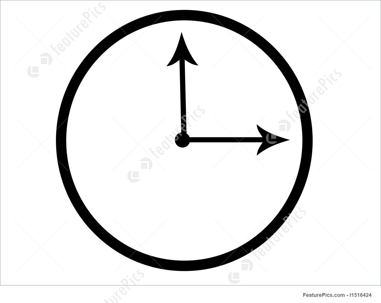 1300x1035 Clock Face Illustration