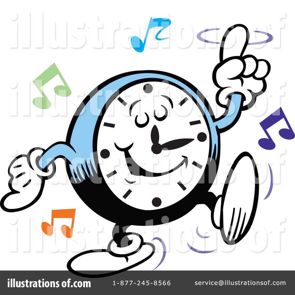 1024x1024 Dancing Clock Clipart