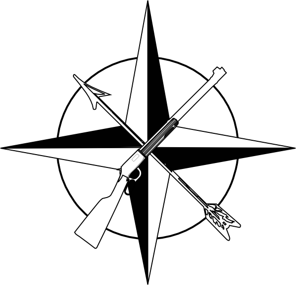 600x577 White Compass Rose Clip Art