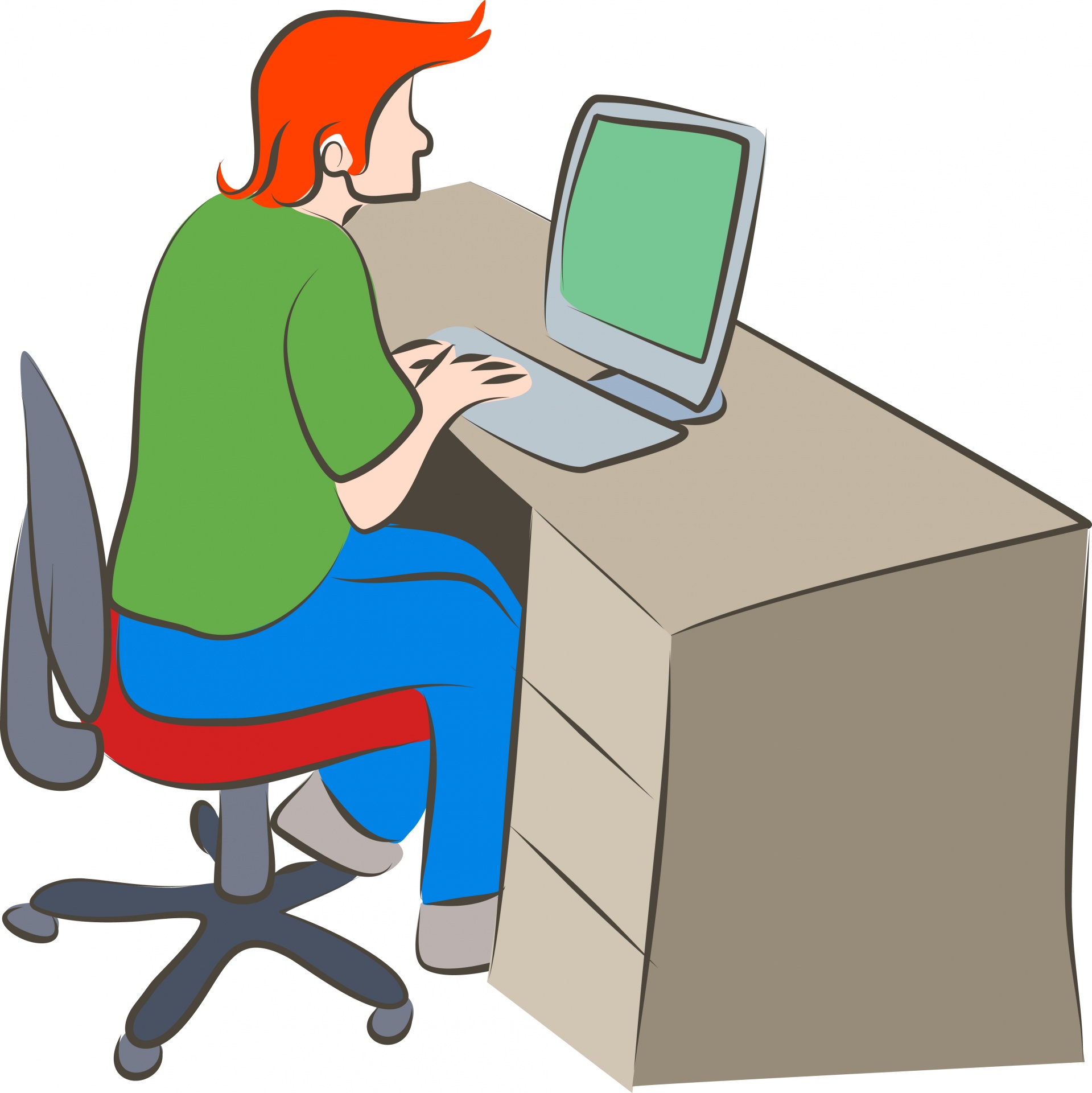 1919x1920 Computer Guy Free Stock Photo