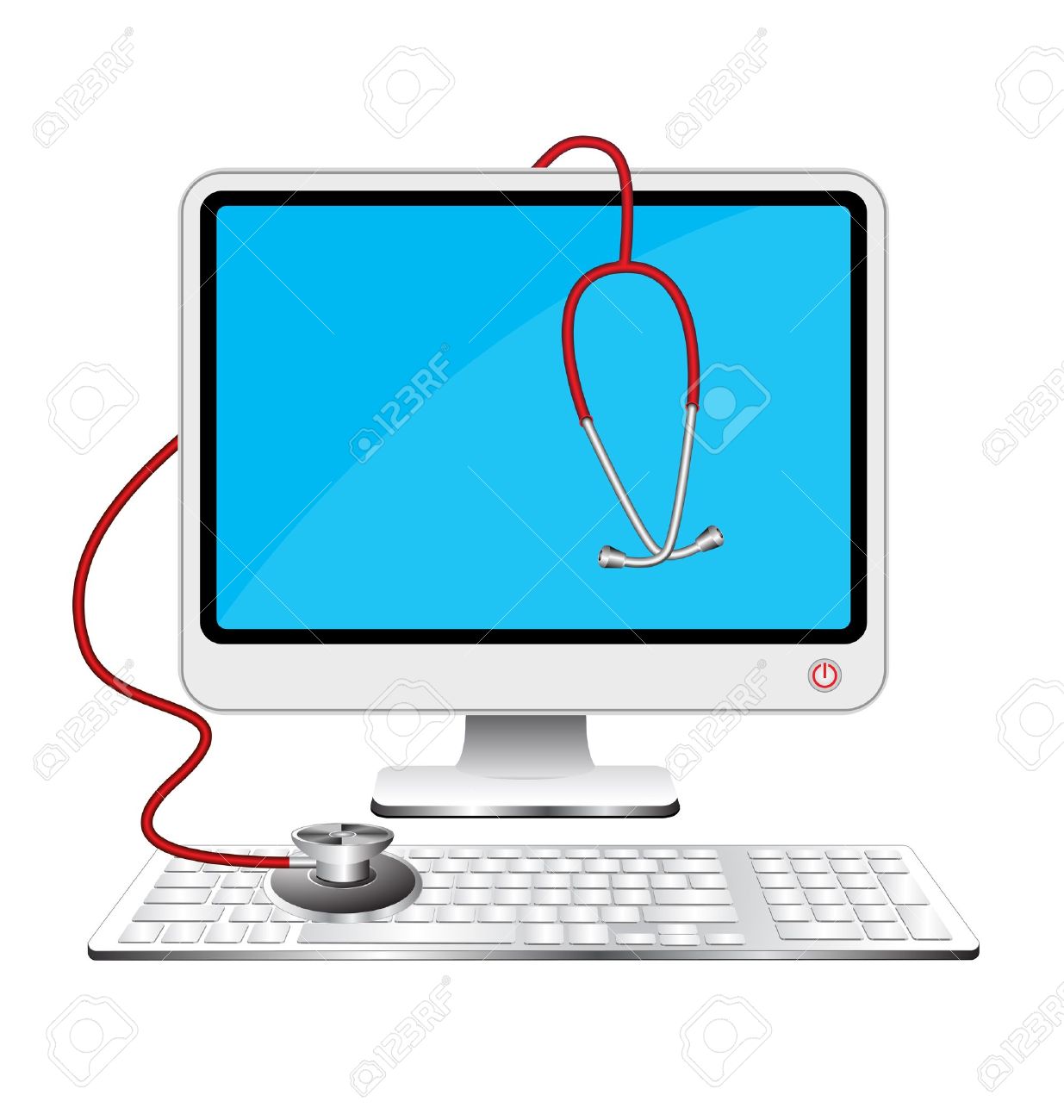 1235x1300 Computer Clipart Stethoscope