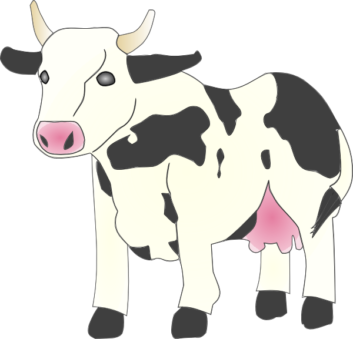 353x339 Cow Clipart Printable