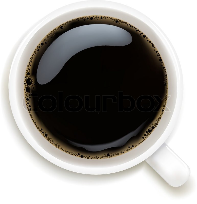 771x800 Cup Of Coffee Isolated On White Background, Vector Illustration
