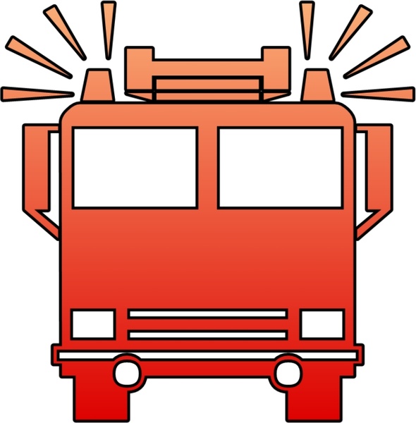 590x600 Fire Truck Free Vector In Open Office Drawing Svg ( Svg ) Vector