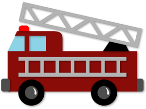 300x225 Fire Truck Clipart Silhouette