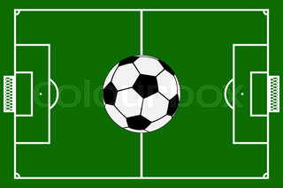 320x213 Green Football Field Vector Template Stock Vector Colourbox