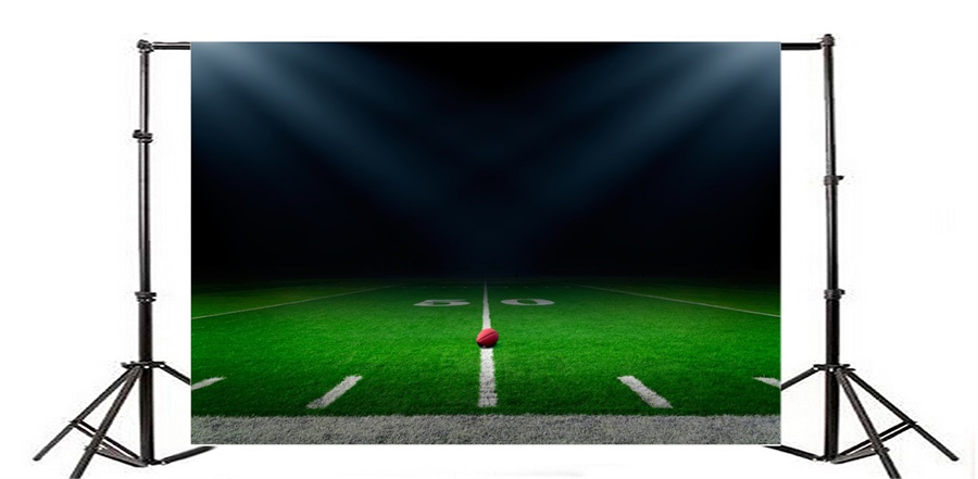 900x441 Laeacco American Football Field Scenic Photography Backdrops Vinyl