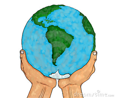 400x341 Globe Clipart Hand Holding