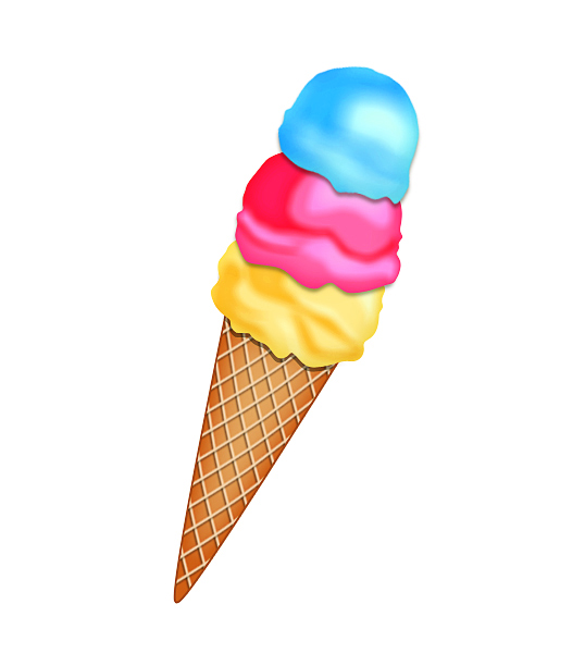 538x600 Create A Stylized Ice Cream Cone In Photoshop Sitepoint