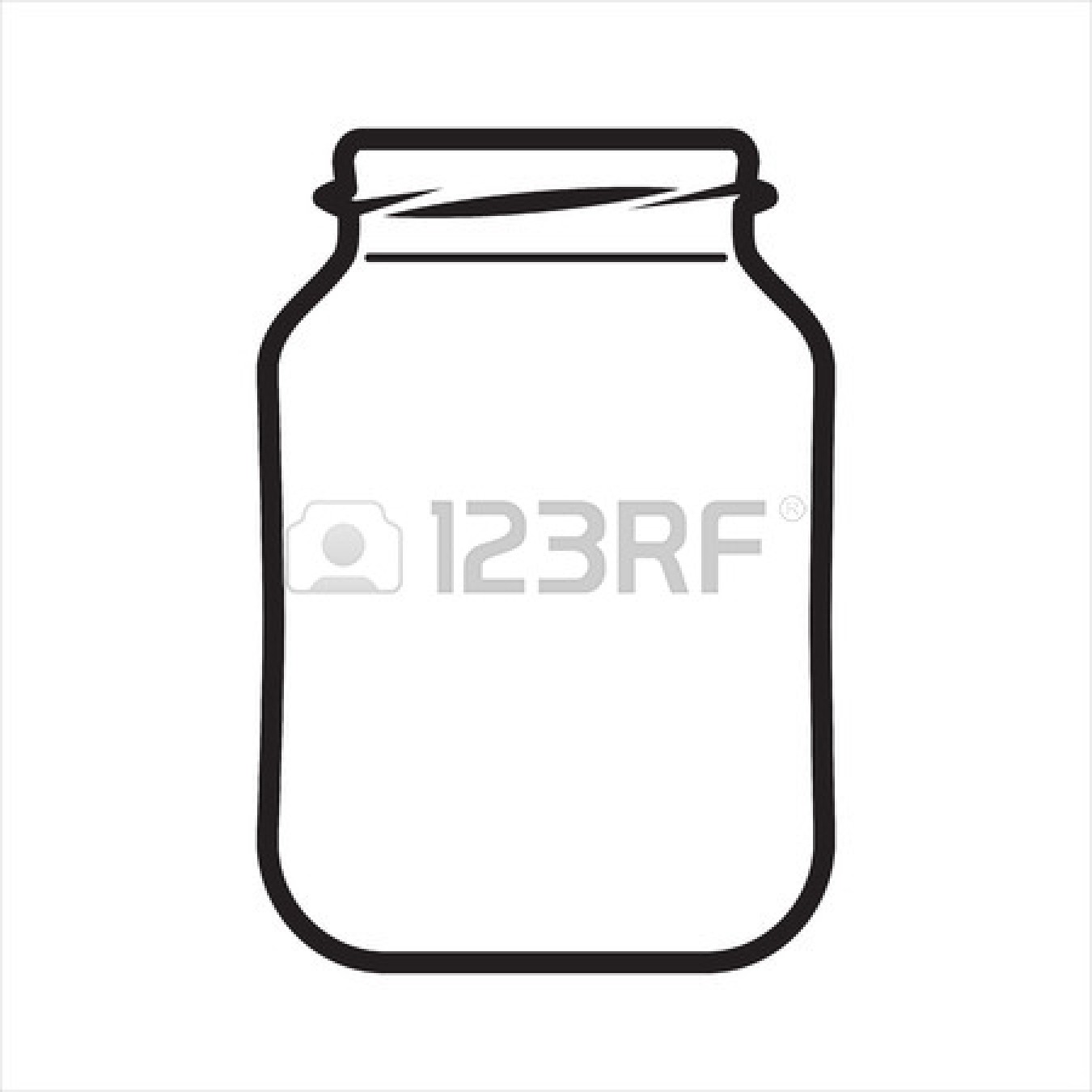 1350x1350 Clip Art Clear Jar Clipart
