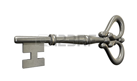 450x267 Antique Key On Handmade Rice Paper Stock Photo, Picture