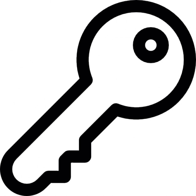 626x626 Outline Of A Key Icons Free Download