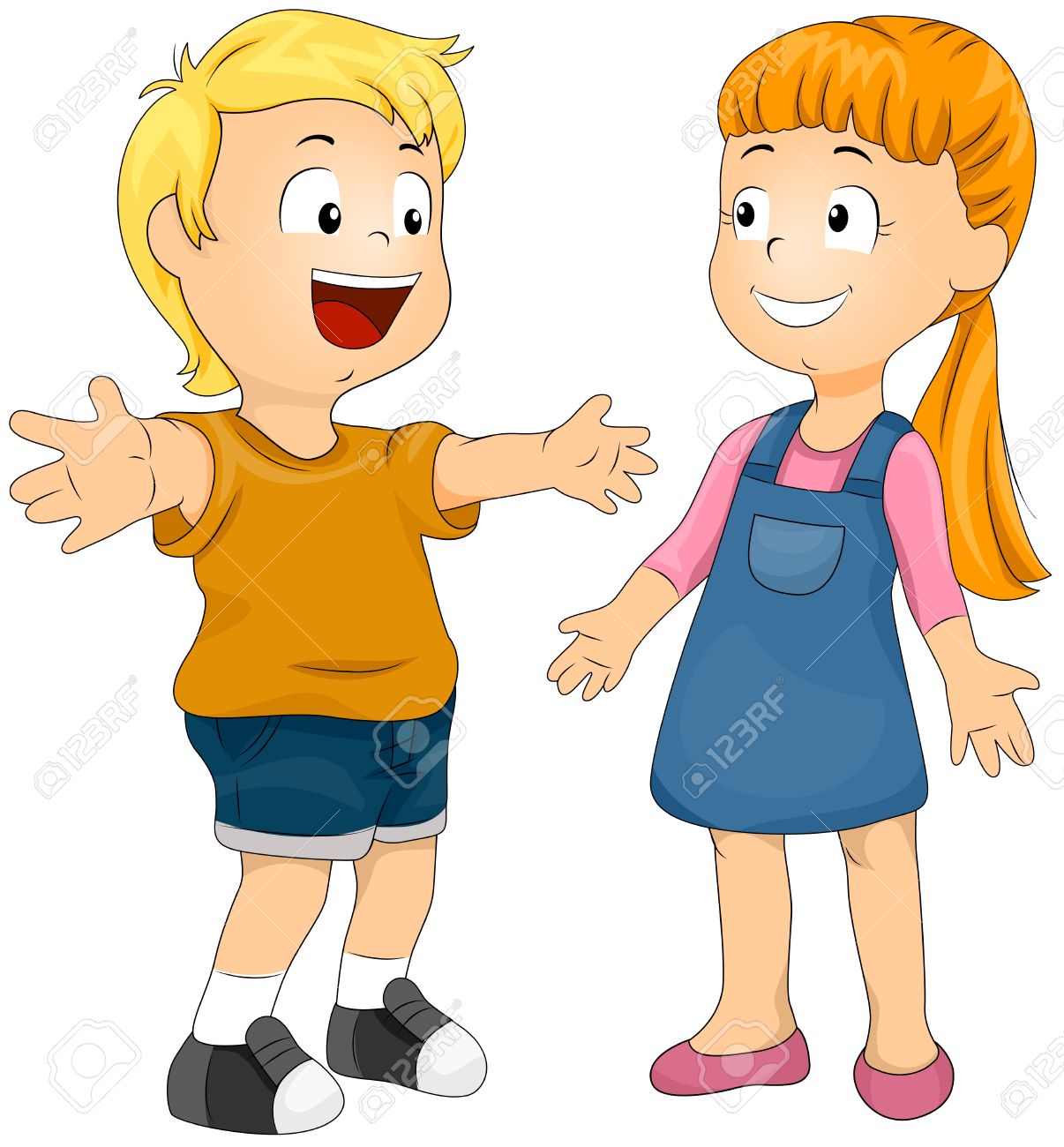 1206x1300 Little Boy And Girl Clipart