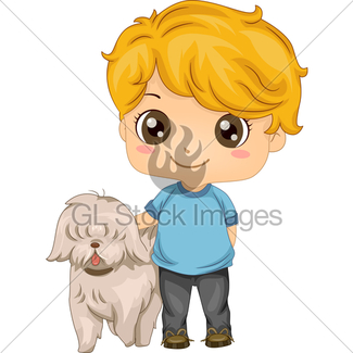 325x325 Little Boy With Pet Bird Gl Stock Images