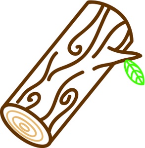 293x300 Lumber Clipart Image Log With A Leaf